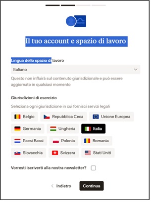 imposta lingua Libra